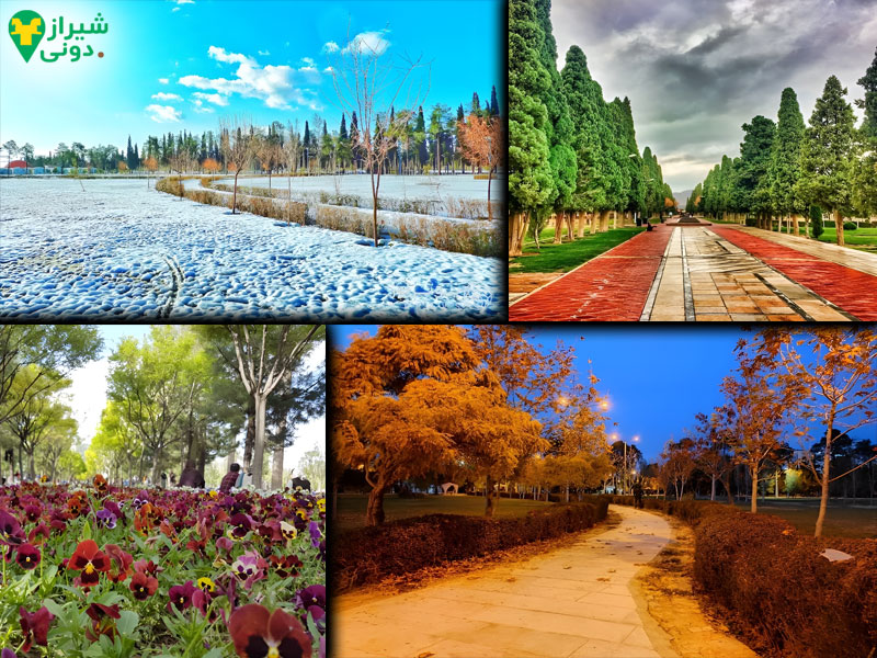 فصول مختلف در باغ جنت شیراز