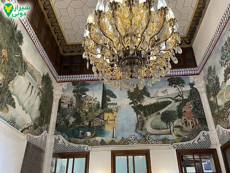 معماری و بخش های دیدنی عمارت شاپوری شیراز