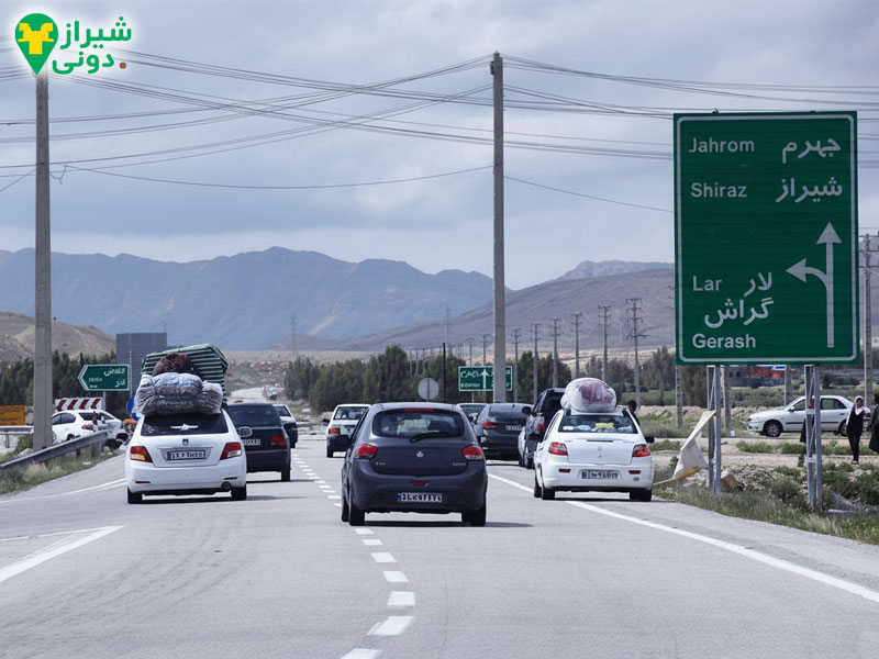 مسیرهای دسترسی به جهرم