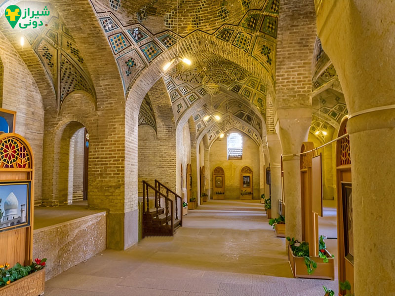 شبستان غربی (شبستان اصلی) مسجد نصیرالملک شیراز