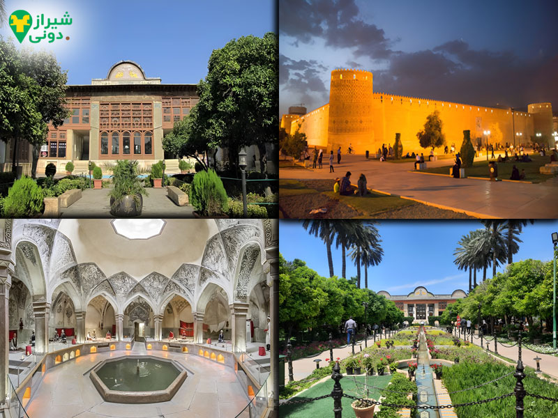 جاذبه های دیدنی معروف اطراف مسجد نصیرالملک شیراز